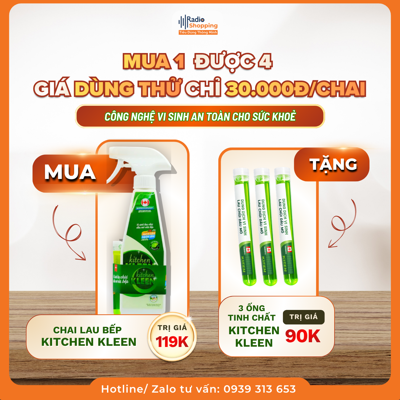🎁 Chương trình khuyến mãi khi mua sản phẩm Kitchen Kleen
